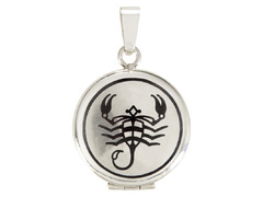Серебряный медальон Знак зодиака Скорпион